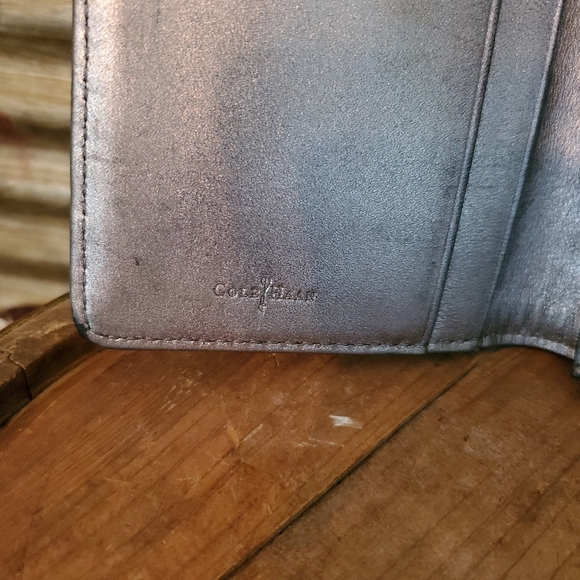Cole Haan Silver Leather Wallet - Picture 4 of 9